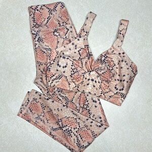 Savvi Leggings and Workout Top 2 Pc Set
